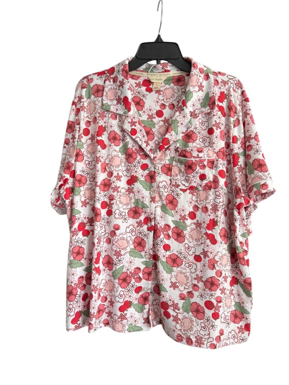 NWT Vera Bradley Womens Floral Pajama Set XL Botanical Print Lightweight - Picture 2 of 12